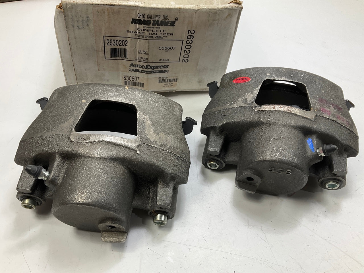 OHIO 530607 Front Brake Caliper Set 1992-93 Cadillac DeVille, Eldorado, Seville