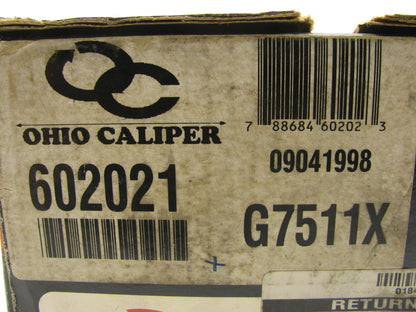 Ohio Caliper 602021 Remanufactured Disc Brake Caliper Set - Rear
