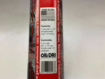 (6) Oil-Dri Universal Absorbent Pad Roll For Absorbing Liquid Spills 15''x60''