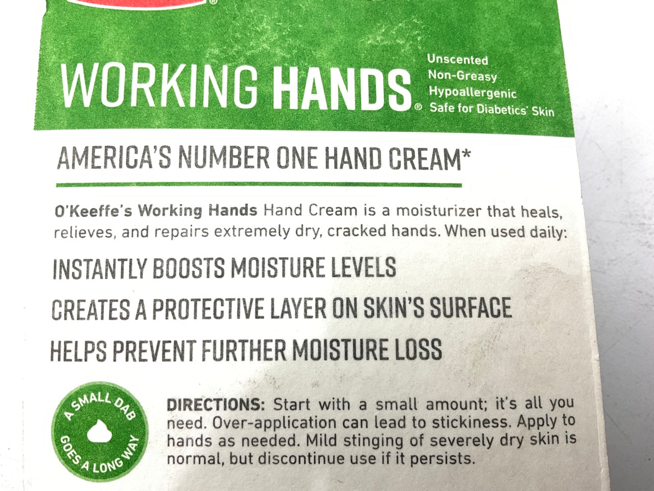 O'keeffes K03501 Working Hands 3.4 Oz Hand Cream - Relief For Dry, Cracked Hands
