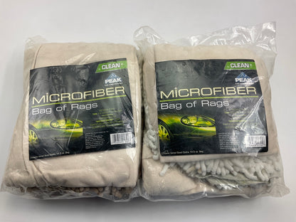 (2) Old World Industries PKC0FR Automotive Shop Towels Microfiber Bag Of Rags