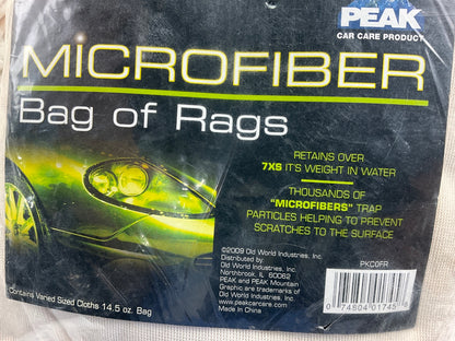 (2) Old World Industries PKC0FR Automotive Shop Towels Microfiber Bag Of Rags