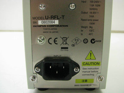 Olympus U-RFL-T Power Supply 100-240V 1.6A 50/60Hz 150W