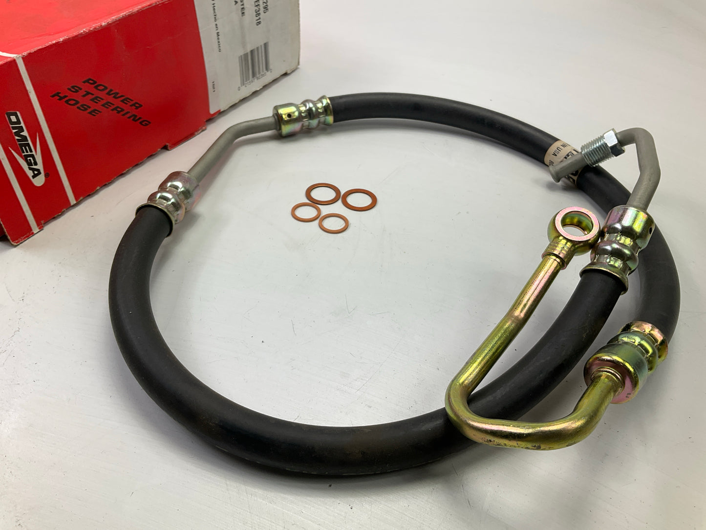 Omega 1295 Power Steering Pressure Line Hose