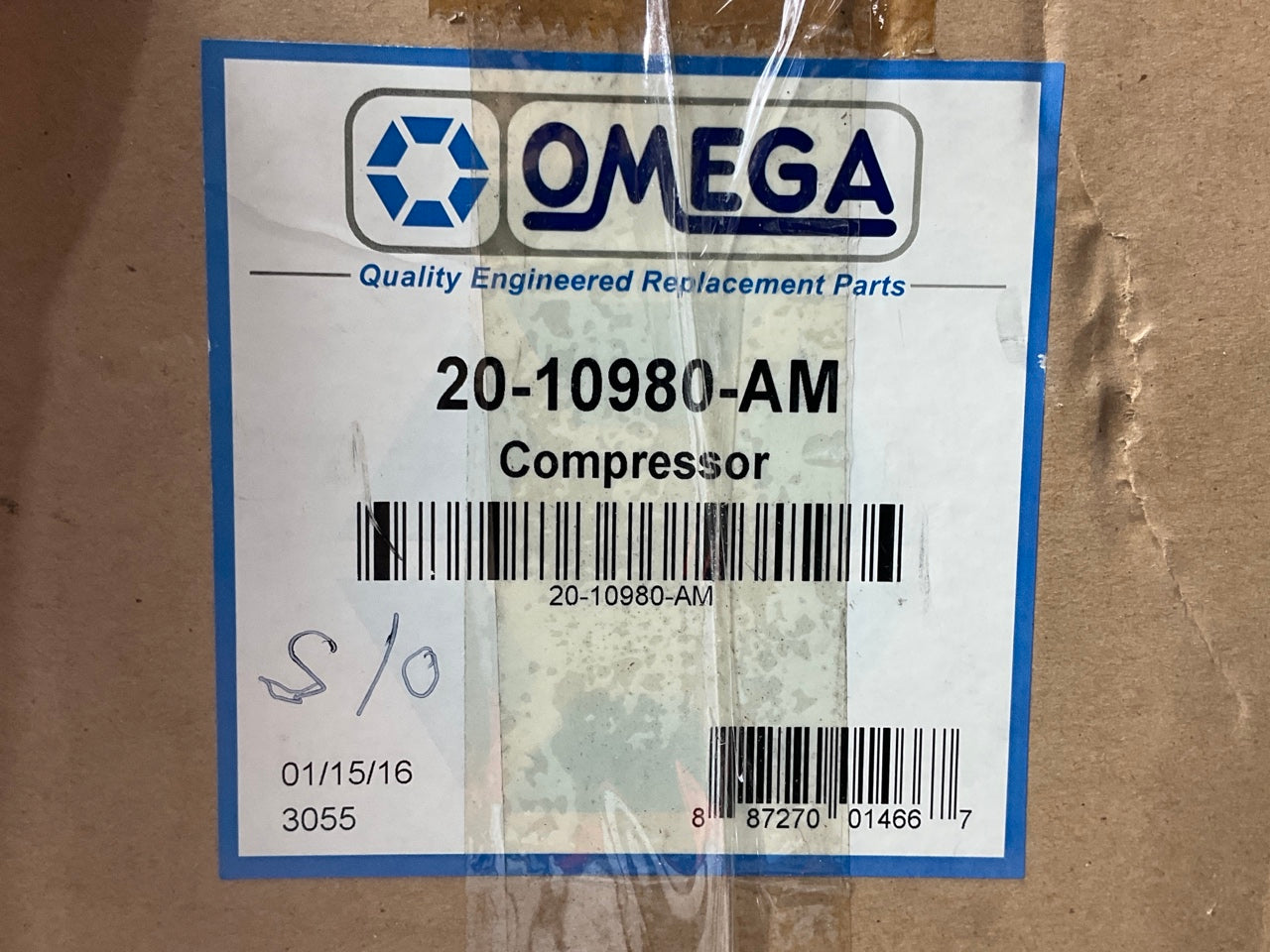 Omega 20-10980-AM A/C Compressor & Clutch