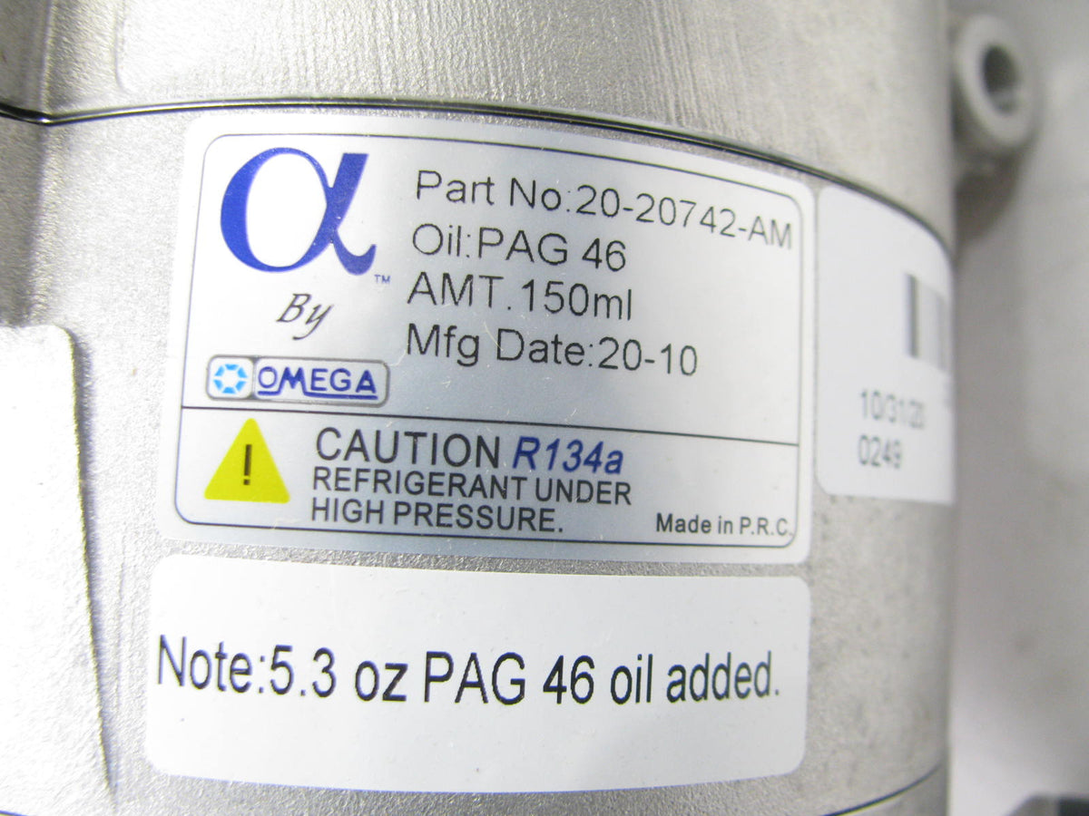 NEW Omega 20-20742-AM A/C Compressor With Clutch