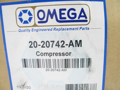 NEW Omega 20-20742-AM A/C Compressor With Clutch
