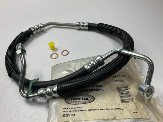 Omega 30047 Power Steering Pressure Line Hose For 1995-1998 Mazda Protege
