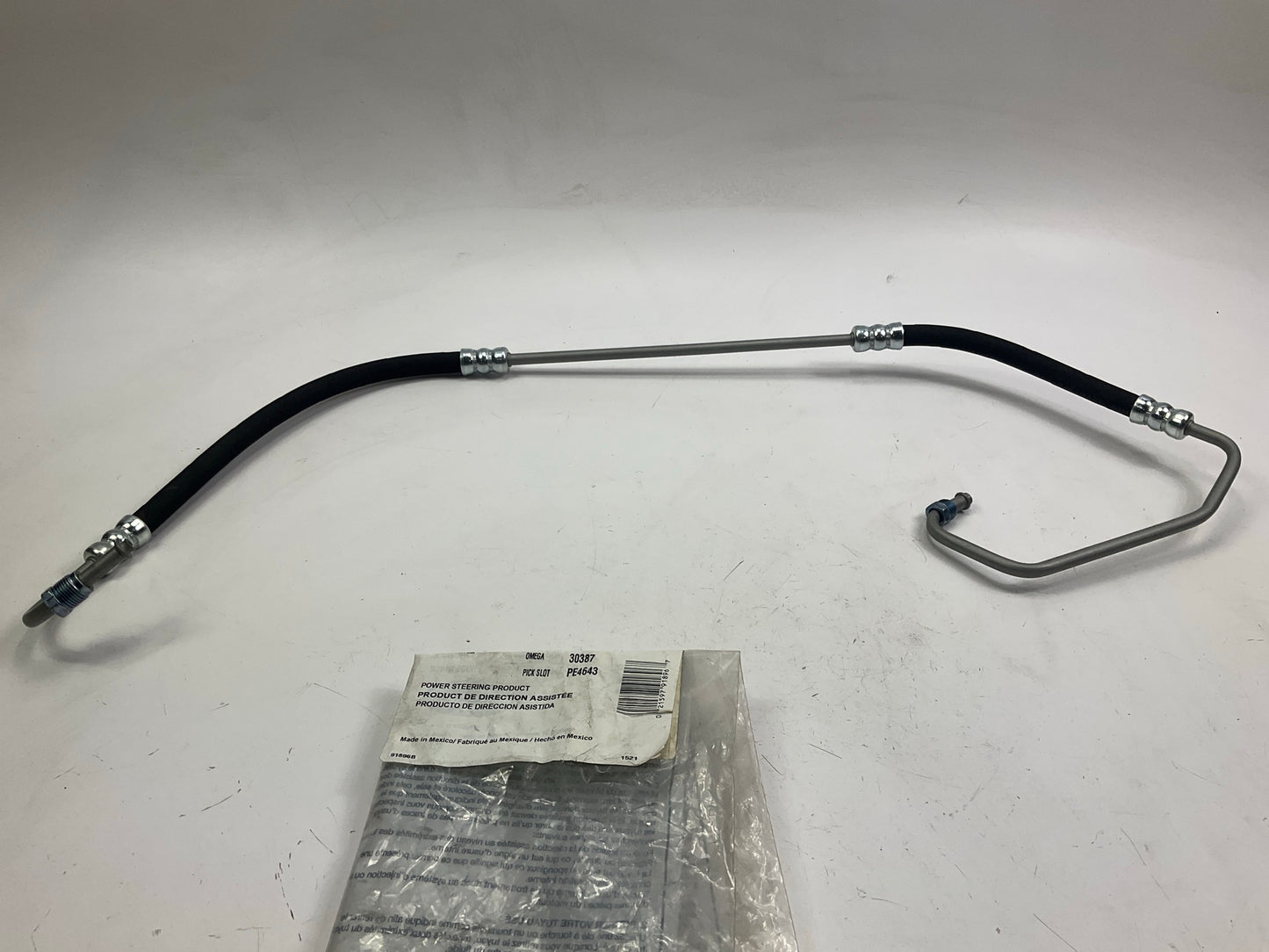 Omega 30387 Power Steering Pressure Line Hose