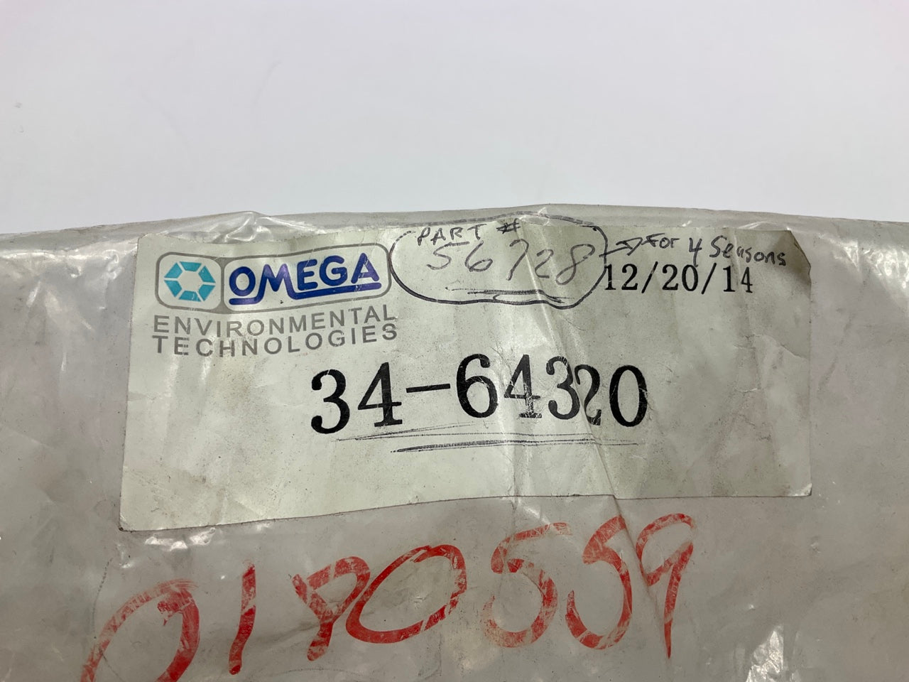 Omega 34-64320 A/C Refrigerant Discharge Hose