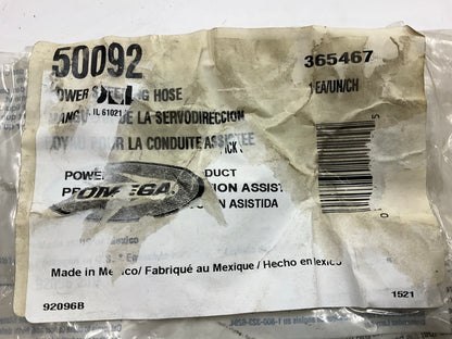 Omega 50092 Power Steering  Pressure Line Hose