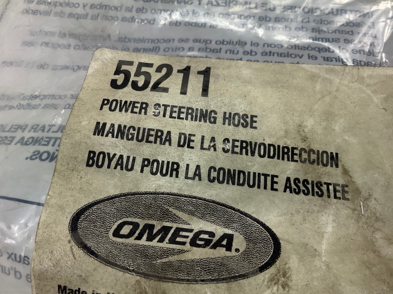 Omega 55211 Power Steering Pressure Hose Line Assembly
