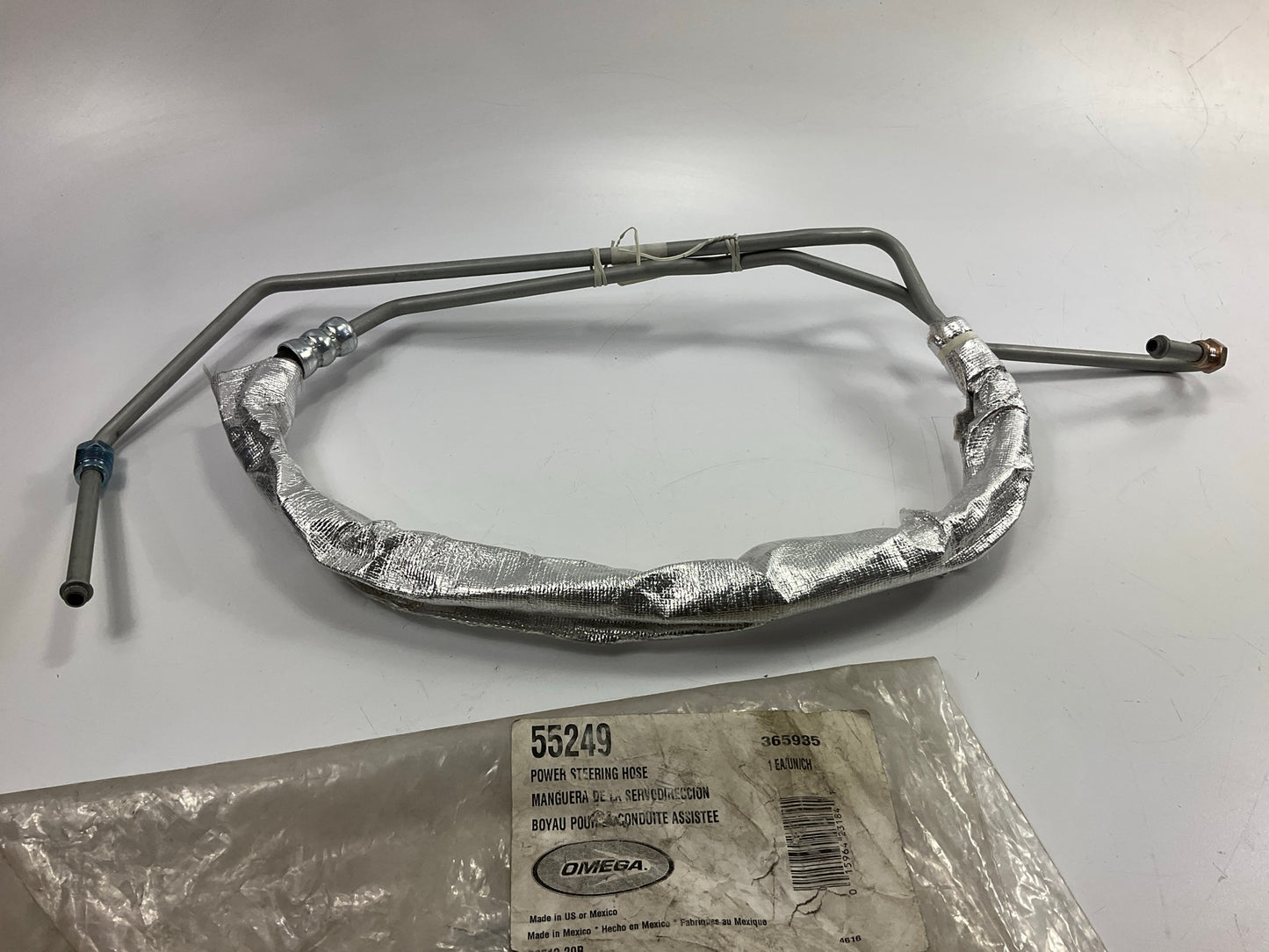 Omega 55249 Power Steering Pressure Line Hose