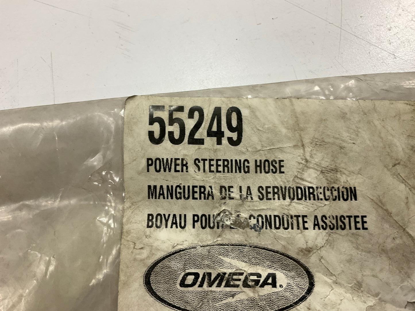 Omega 55249 Power Steering Pressure Line Hose