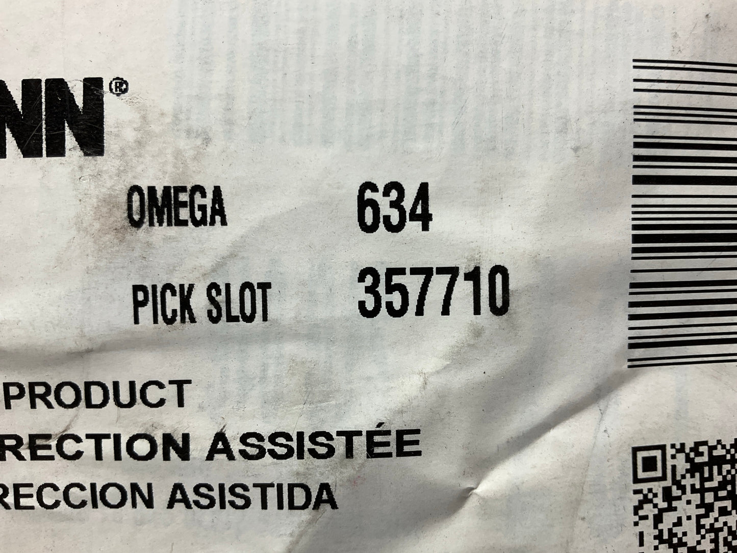 Omega 634 Power Steering Pressure Line Hose