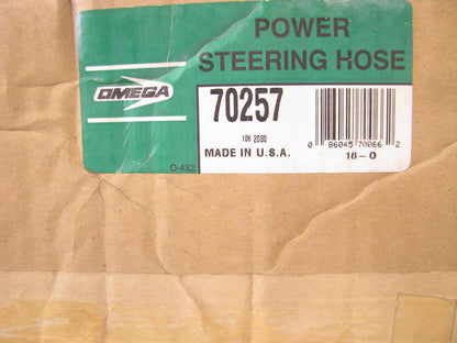 Omega 70257 Power Steering Pressure Hose 1988-1989 Lincoln Continental 3.8L