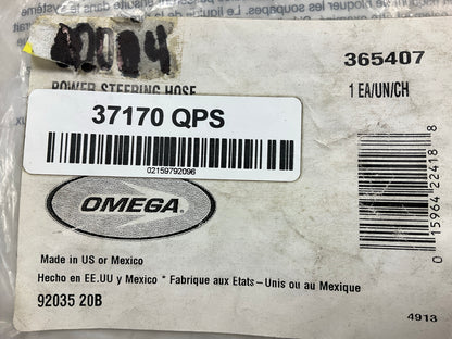 Omega 80004 Power Steering Pressure Line Hose
