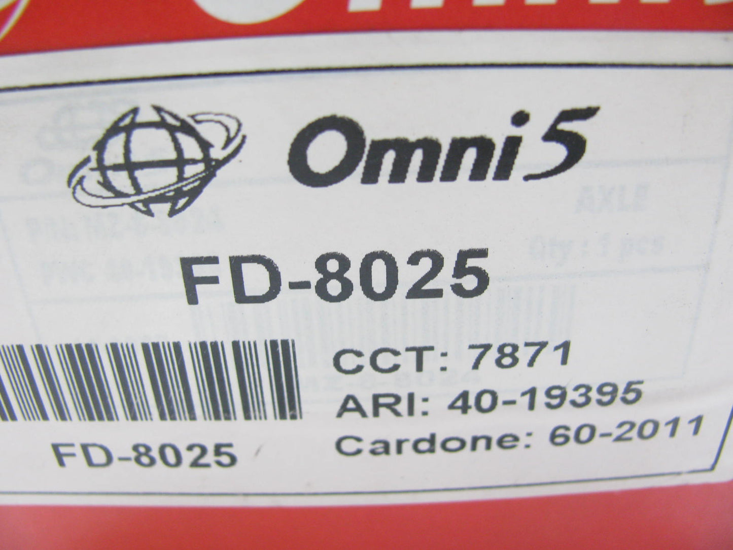 Omni5 FD-8025 CV Axle Assembly - Front Left