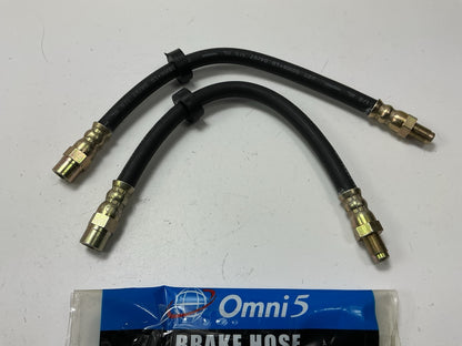 (2) Omni5 P-9169139-4 Rear Brake Hose For 1999-2006 Volvo S80