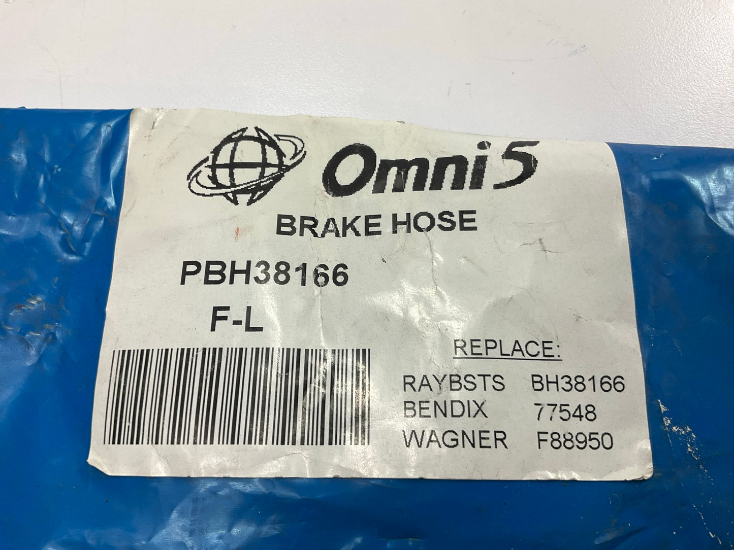 Omni5 PBH38166 Front Left Brake Hose 1974-1999 GMC P35 P3500 Motorhome