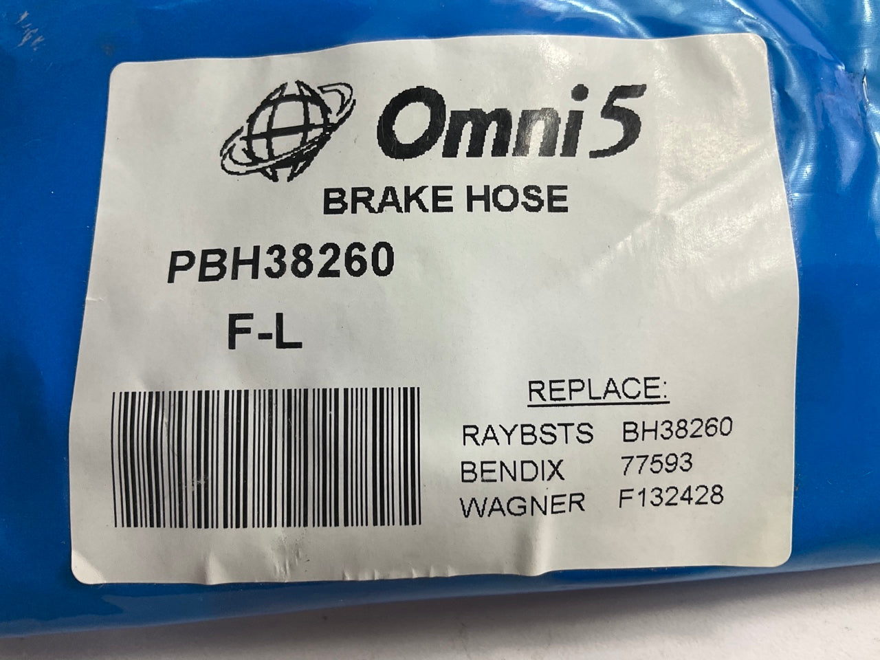 Omni5 PBH38260 Front Brake Hose - 1985-1989 Ford Thunderbird, 85-88 Cougar