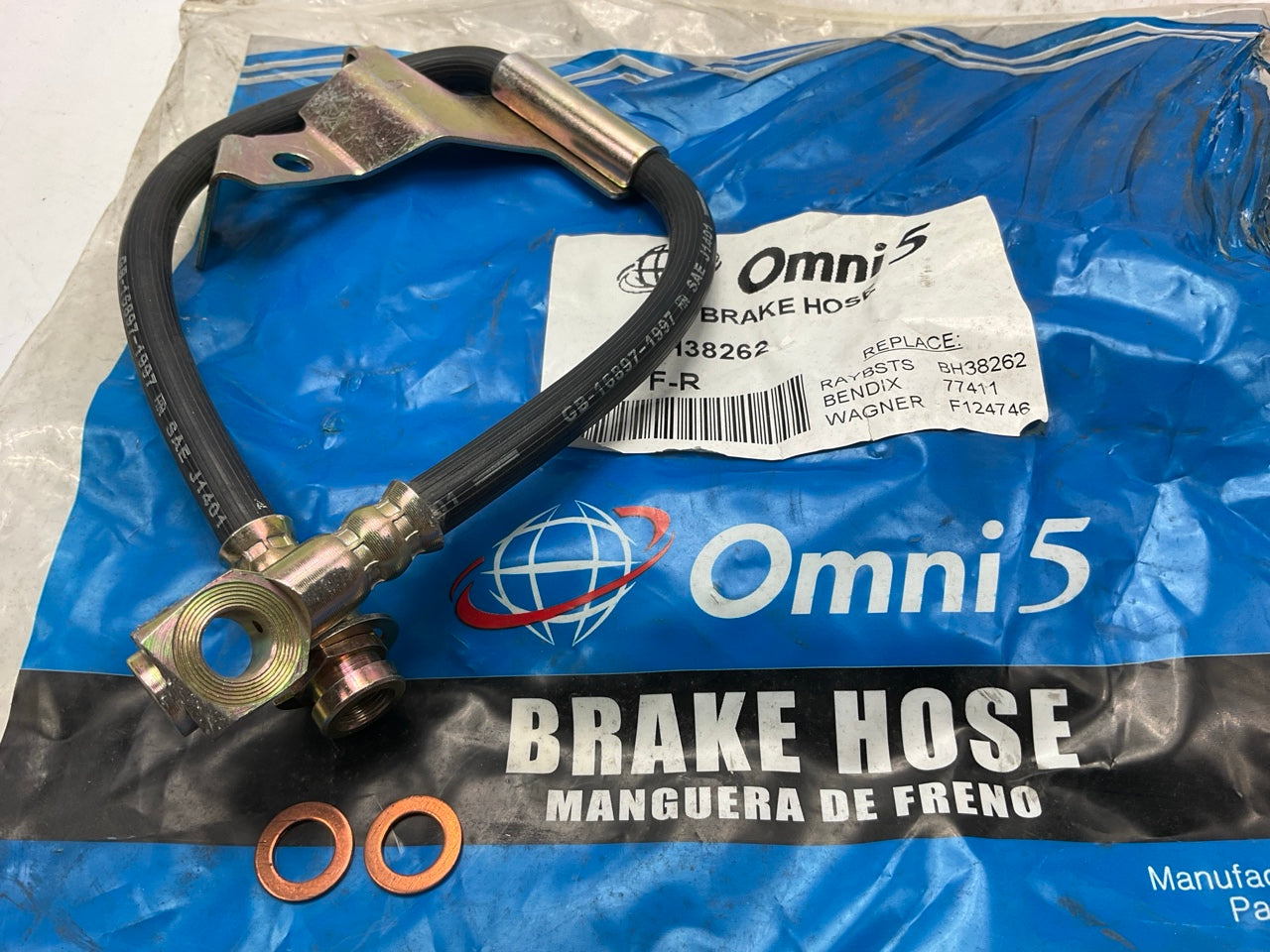 Omni5 PBH38262 Front Right Brake Hose
