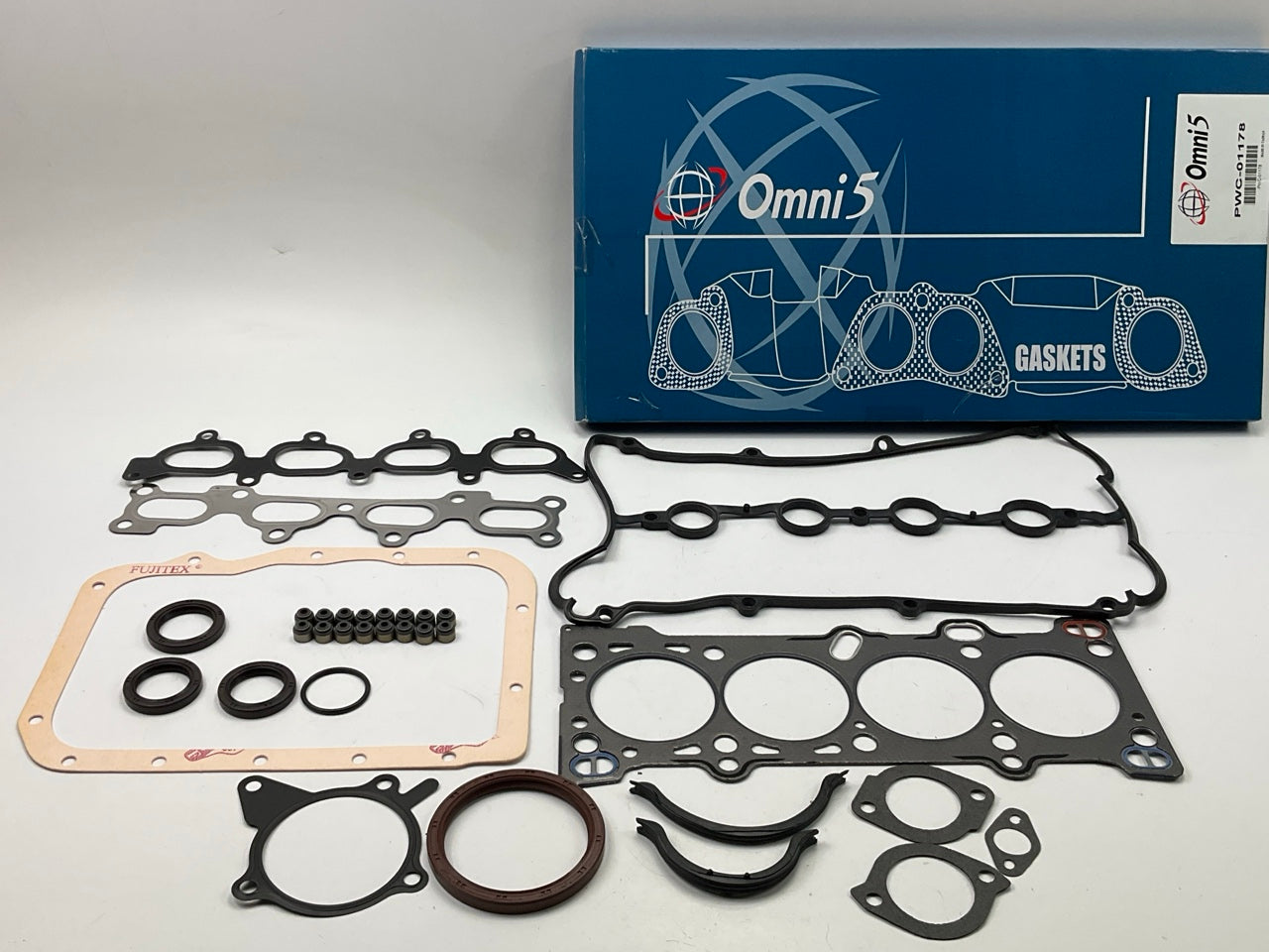 Omni5 PWC-01178 Engine Full Gasket Set For 1994-1997 Kia Mazda 1.6L-L4