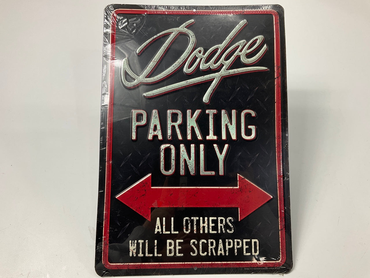 Open Road 90146871 Parking Only Embossed Sign, For Dodge - 13'' X 9''
