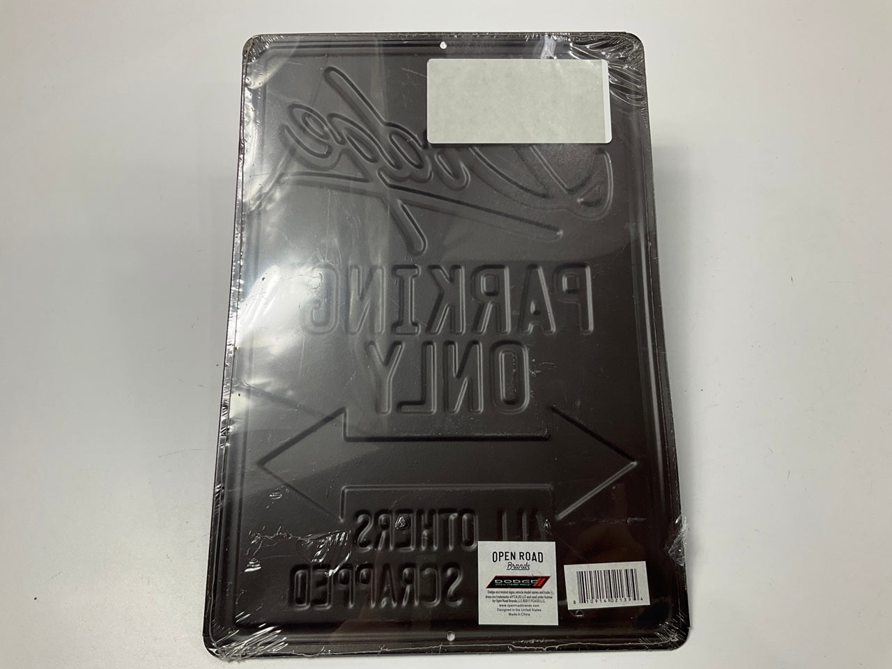 Open Road 90146871 Parking Only Embossed Sign, For Dodge - 13'' X 9''
