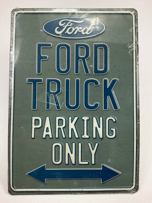 Open Road 90147620S ''Ford Truck Parking Only'' Garage Metal Sign Wall Hanger FORD