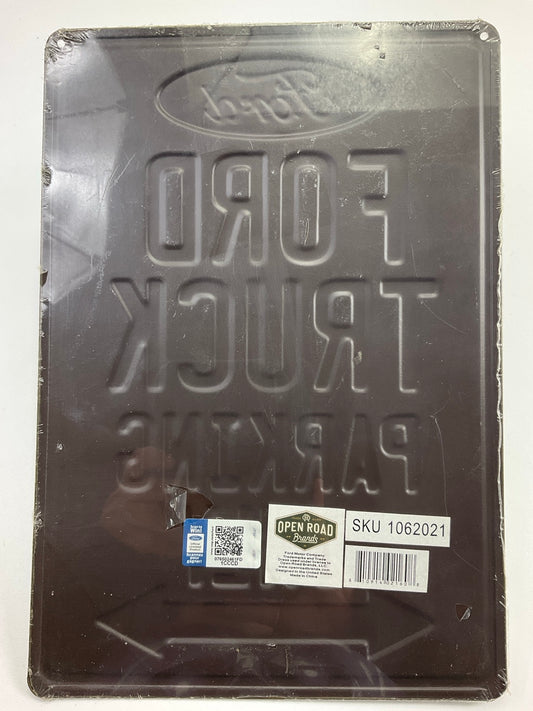 Open Road 90147620S ''Ford Truck Parking Only'' Garage Metal Sign Wall Hanger FORD