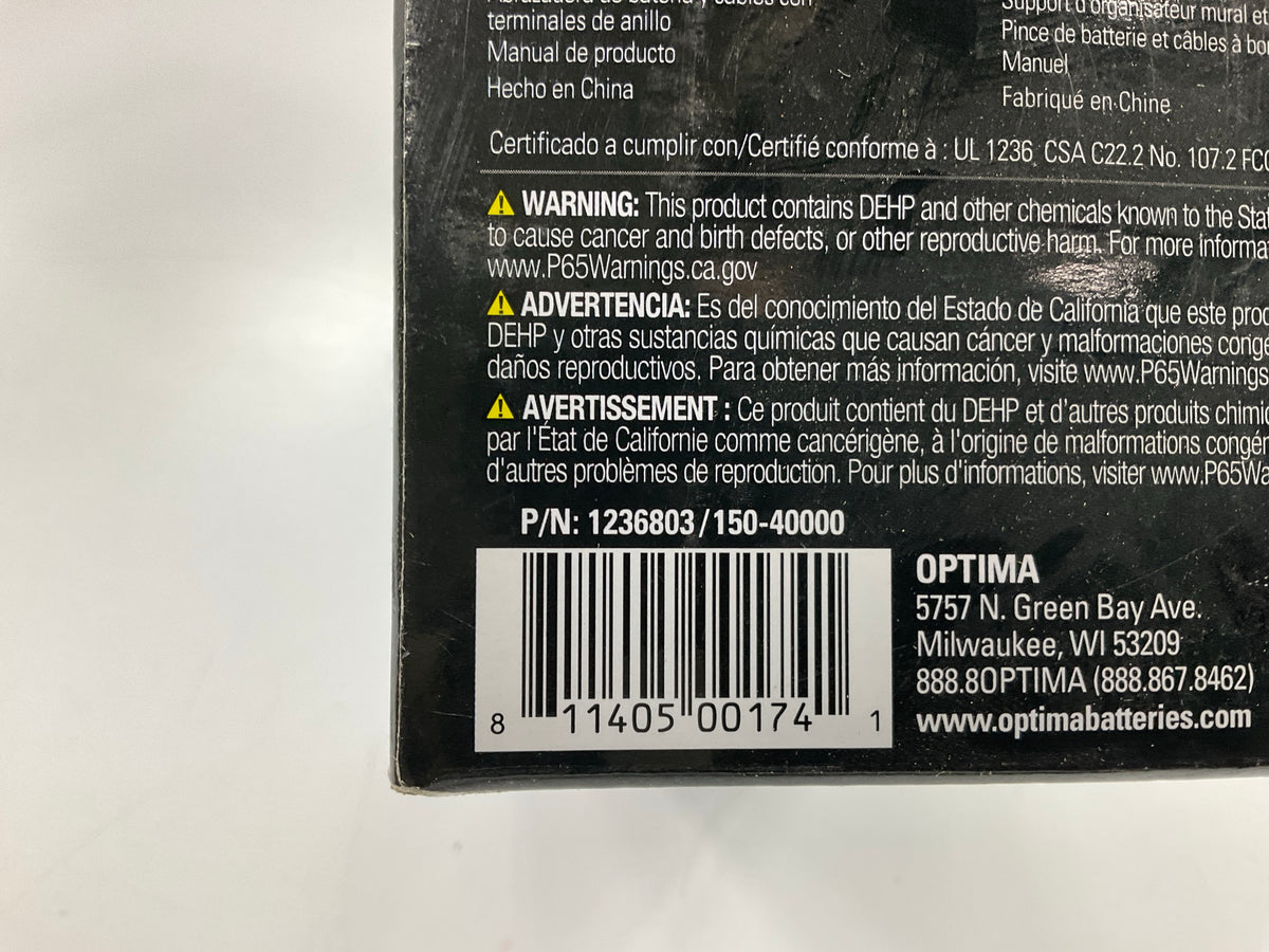 Optima 150-40000 Digital 400 12V Battery Charger & Maintainer, 4 Amp Charging