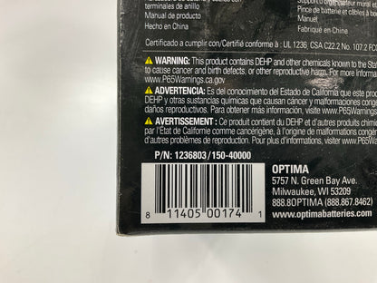 Optima 150-40000 Digital 400 12V Battery Charger & Maintainer, 4 Amp Charging