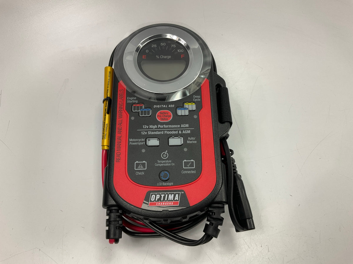 Optima 150-40000 Digital 400 12V Battery Charger & Maintainer, 4 Amp Charging