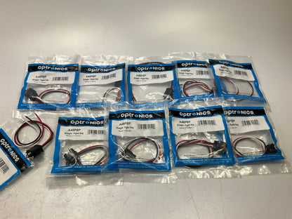 (10) Optronics A45PBP 3-Wire Molded Connector Plug, Double Contact Sealed Lights