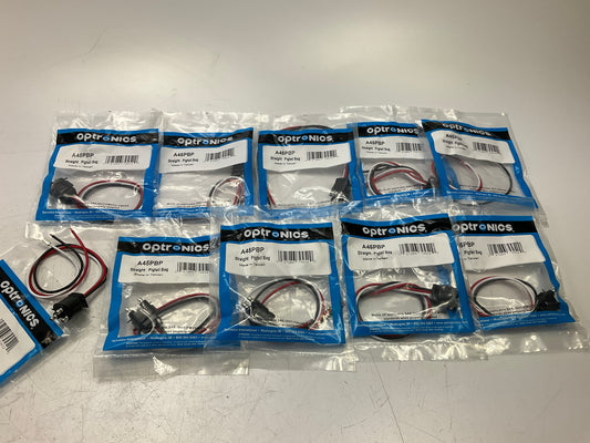 (10) Optronics A45PBP 3-Wire Molded Connector Plug, Double Contact Sealed Lights