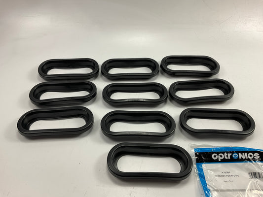 (10) Optronics A70GBP Multi-Purpose Rubber Grommet Seal Rings For 6'' Oval Light