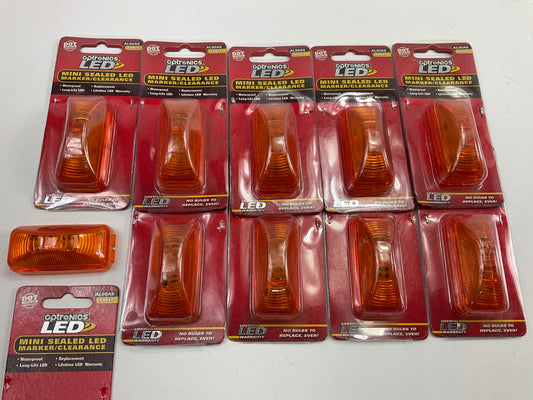 (10) Optronics AL90AS Rectangular Amber LED Mini Marker Trailer Clearance Light