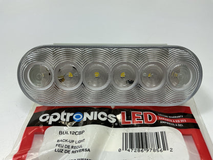Optronics BUL12CBP BUL12 Series 6 LED Oval Back-Up Light Lamp With Recess Mount