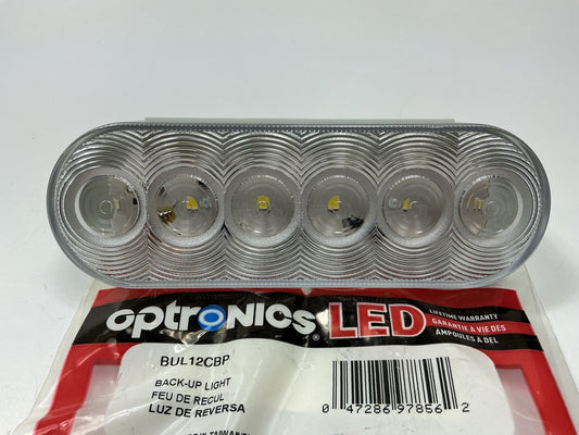 Optronics BUL12CBP BUL12 Series 6 LED Oval Back-Up Light Lamp With Recess Mount