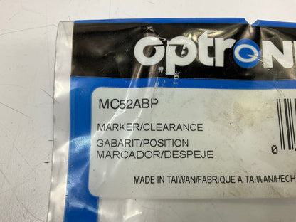 Optronics MC52ABP 2'' Round Sealed Recess Flange Marker / Clearance Light, Yellow
