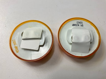 (2) Optronics MC53ABP Amber Side Marker Trailer Clearance Light, Recess Mount 2''