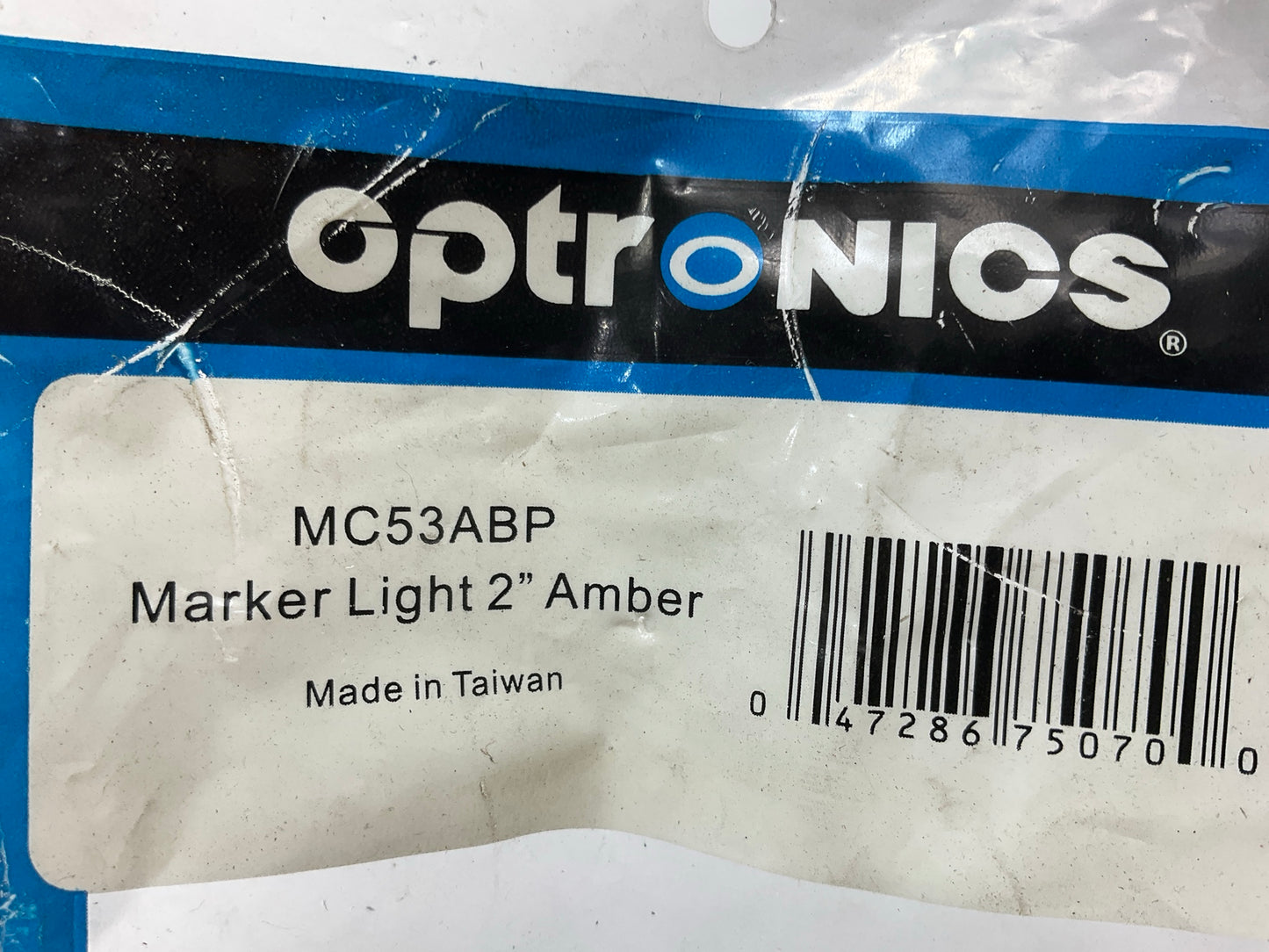 (2) Optronics MC53ABP Amber Side Marker Trailer Clearance Light, Recess Mount 2''