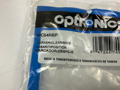 (10) Optronics MC54RBP 2'' Round, Red, Trailer Marker / Clearance Light Lamp