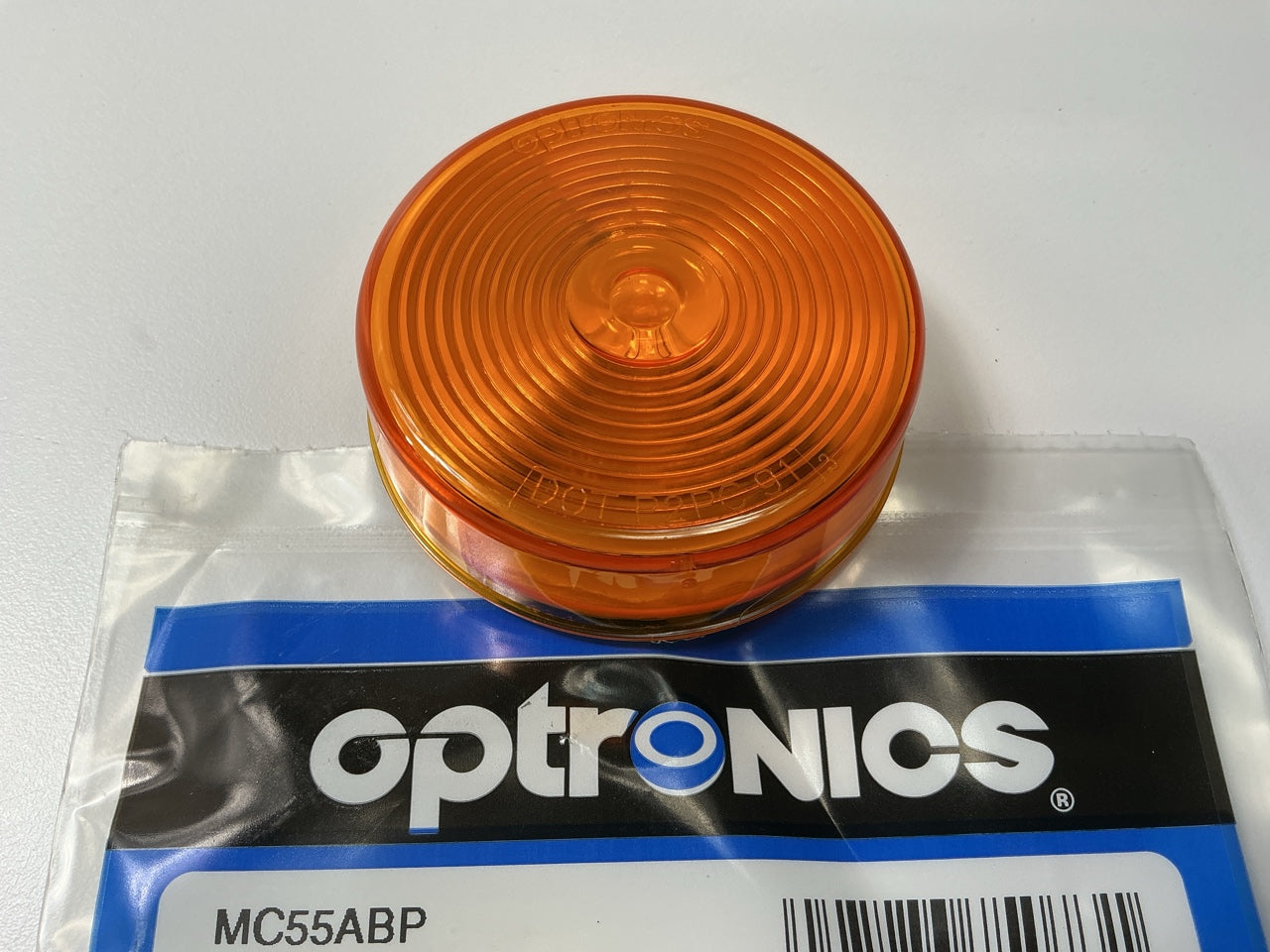 Optronics MC55ABP 2.5'' Round Yellow Marker / Clearance Trailer Light