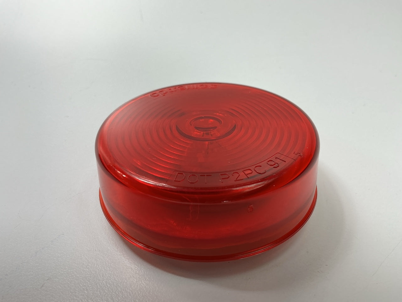 Optronics MC-55RBP Red 2.5'' Round Sealed Side Marker / Clearance Light RED Lamp