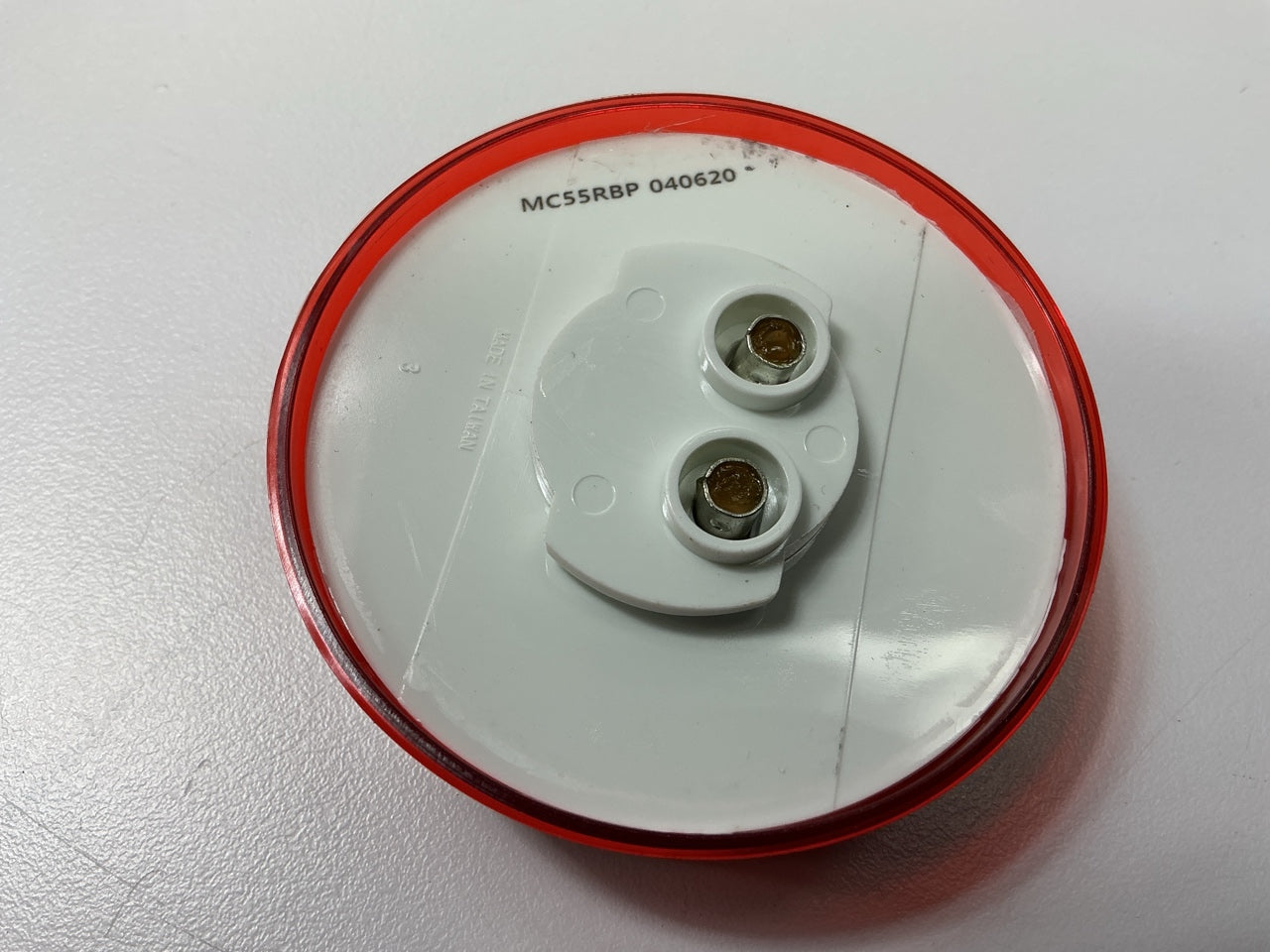 Optronics MC-55RBP Red 2.5'' Round Sealed Side Marker / Clearance Light RED Lamp
