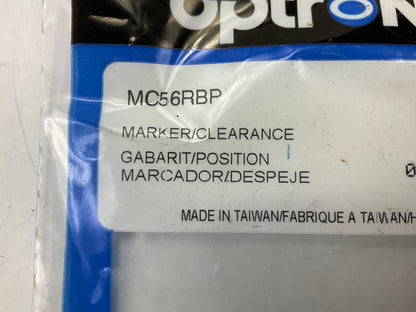10 Optronics MC56RBP 2.5'' Red Recess Flange Mount Marker Clearance Trailer Light