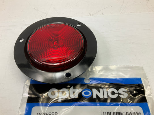 Optronics MC56RBP 2.5'' Red Recess Flange Mount Marker / Clearance Trailer Light