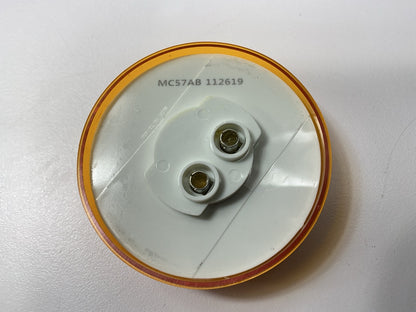 10 Optronics MC57ABP Amber 2-1/2'' Incandescent Round Side Marker Clearance Light